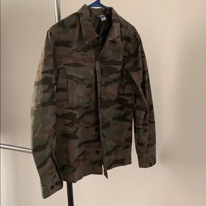 Camo button down shirt